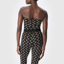 Marine Serre Moon Printed Jersey Sleeveless Tube Top