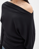 Ann Demeulemeester Roos Bias Cut Drop Shoulder Top Milner
