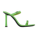 Flick Mule By Far Green Leather