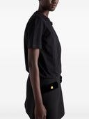 Prada Embroidered Triangle Jersey T Shirt