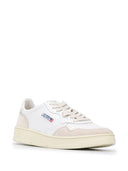 Autry Medalist Low Man Leat/Suede White