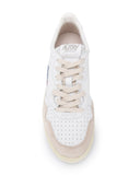 Autry Medalist Low Man Leat/Suede White