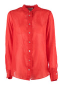 Forte Forte Camicia Serafino Voile Co/Se Dettagli Pizzo