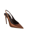 Saint Laurent Silk Satin Slingback Pumps