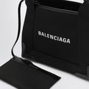 Balenciaga Black Navy Cabas Xs Bag