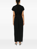 Parosh Draped Cady Maxi Dress