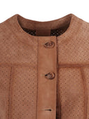 Drows Woman Goat Suede Leather Jacket