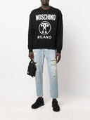 Moschino Organic Cotton Sweatshirt With Logo Print
