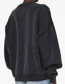 Anine Bing Miles Sweatshirt Anine Bing Leopard Washed Black