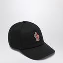 Moncler Grenoble Black Cap With Visor And Logo Patch