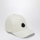 Moncler White Baseball Cap With Logo