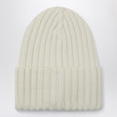 Moncler White Wool Bonnet