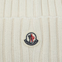 Moncler White Wool Bonnet