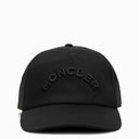 Moncler Black Baseball Cap With Logo