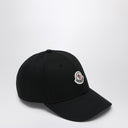 Casquette de baseball Black Moncler avec logo
