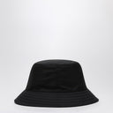 Moncler Black Bucket Hat With Logo