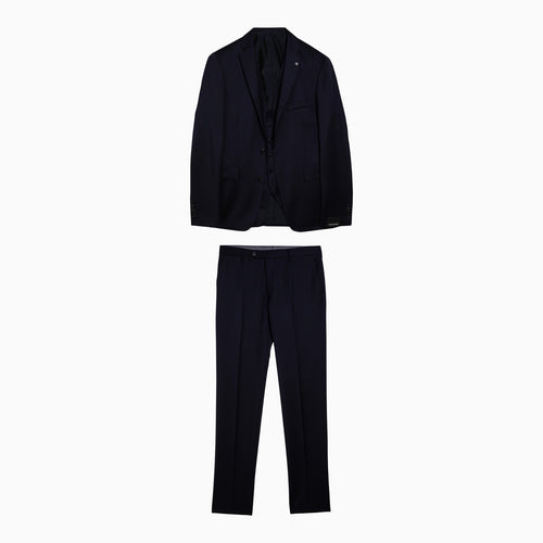 Tagliatore Single Breasted Navy Blue Wool Suit