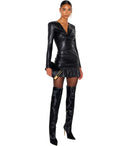 Abito Mini Nero Elisabetta Franchi