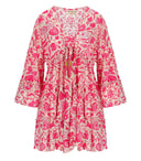 Pahiesa Formentera Fuchsia Mini Dress