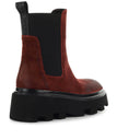 Stivaletto Chelsea Elena Iachi in pelle scamosciata rossa