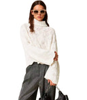 Weißer Rollkragenpullover von Twinset