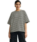 Essentiel Antwerp Joste White Striped T Shirt