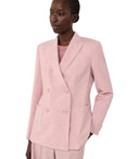 Max Mara Weekend Zinnia Pink Zweireihige Jacke