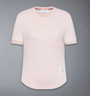 Thom Browne Short Sleeve Tee In Cotton Milano