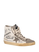 Golden Goose Francy Nappa Upper Suede Toe Star And List With Journey Print