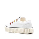 Lanvin Cotton Lace Up Sneakers