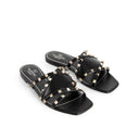 Valentino Garavani Valentino Garavani Rockstud Leather Flat Sandals