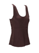 Anine Bing Lea Top Deep Brown