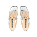 Sergio Rossi Crystal Flat Sandals