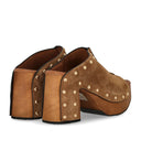 Miss Olivia Eva Brown Mule