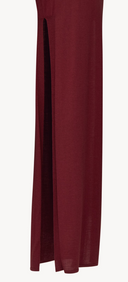 Saint Laurent Robe Longue Fendue Manches C