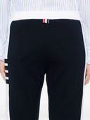 Thom Browne Sweatpants W/ Engineered 4 Bar In Color Blocked Solid Classic Loopback Jersey