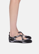 The Attico 'Floor01' Ballerina Flat Multimateriali Sintetici