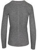 La Rose La Rose Cash/Silk Ribs R Neck Cardigan