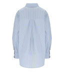 Camicia Ganni Flowers azzurra