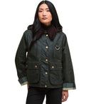 Barbour Reighton Wax Green Chaqueta con capucha verde