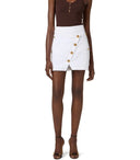 Elisabetta Franchi Ivory Mini Skirt