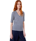Max Mara Weekend Opzione Blue Striped T Shirt