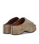 La signorina Olivia Carola Taupe Mule