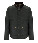 Barbour Reelin Wax Sage Green Giacca