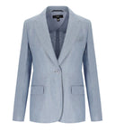 Max Mara Weekend Nalut Hellblauer einreihiger Blazer