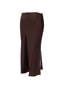 Anine Bing Bar Silk Skirt Deep Brown