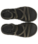 Ugg Goldengaze Embossed Ankle Wrap Dense Smoke Sandal