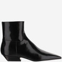 Khaite Patent Leather Ankle Boots