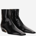 Khaite Patent Leather Ankle Boots