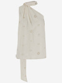 Stella Mc Cartney Silk Blend Beaded Top